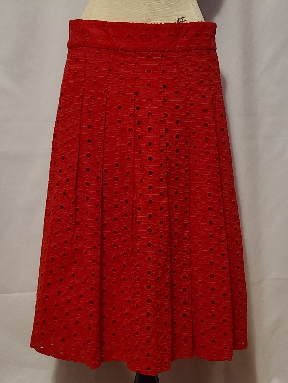 Talbots Skirt Red Lace Looking Pattern And You Make Everything Everything Beauti